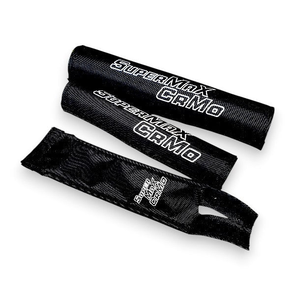 Malvern Star - Supermax Cromo - Black with white print Nylon pad set - old school bmx - Bmx Products AU