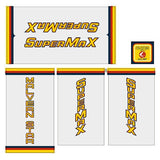Malvern Star - Supermax Gen 2 decal set - old school bmx - Bmx Products AU