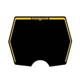 Mongoose 1982 - 1983 plate decal only - Black with Yellow print - old school bmx - Bmx Products AU