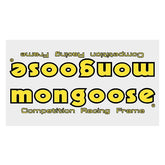 Mongoose - 1984 Californian YELLOW Decal set - Old school bmx - Bmx Products AU
