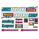 Mongoose - 1989 Expert COMP for chrome frame Decal set - old school bmx - Bmx Products AU
