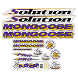 Mongoose - 1994 Solution Pro - Decal set - old school bmx - Bmx Products AU