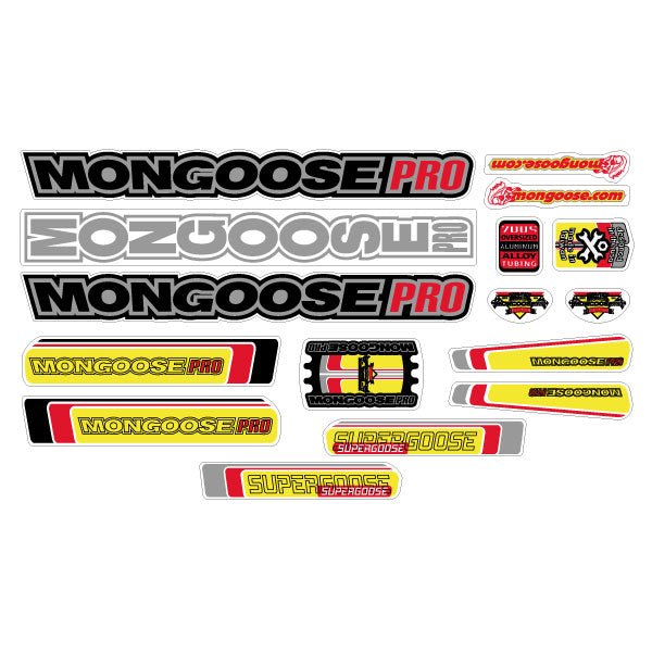 Mongoose - 2001 Supergoose ALLOY Decal set - old school bmx - Bmx Products AU