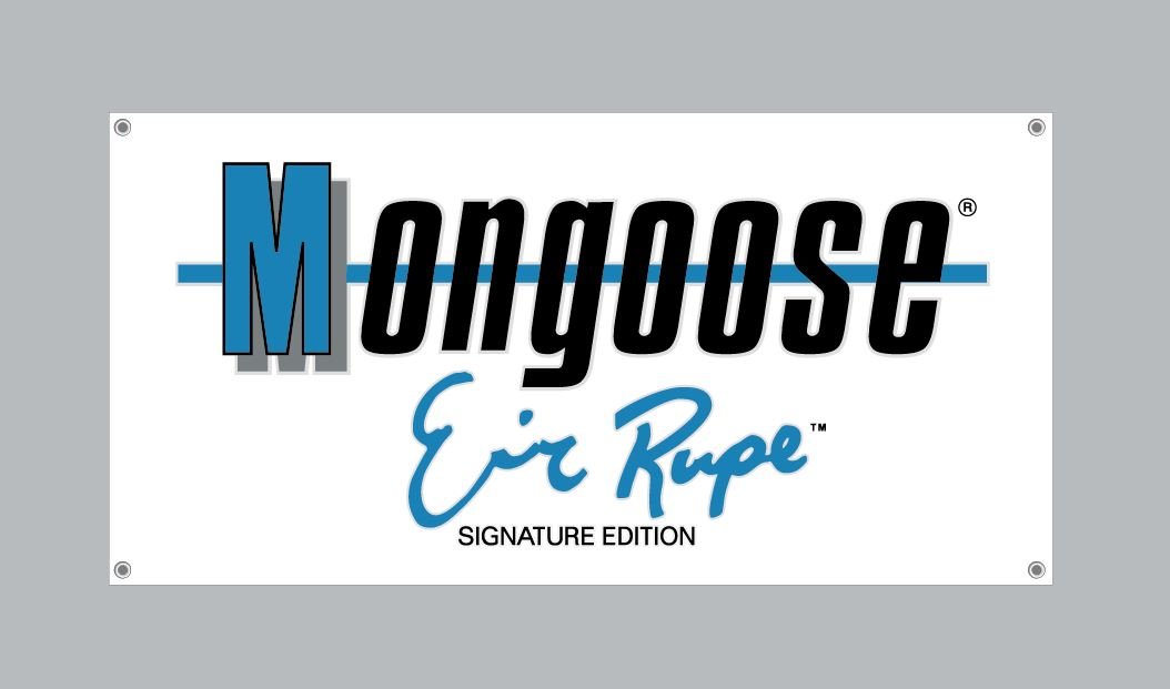 Mongoose - 88 Rupe logo below - Banner - old school bmx - Bmx Products AU