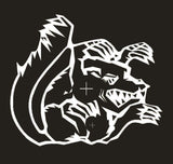 Mongoose - 90's Maurice Sprocket decal - White DIECUT - Old school bmx - Bmx Products AU