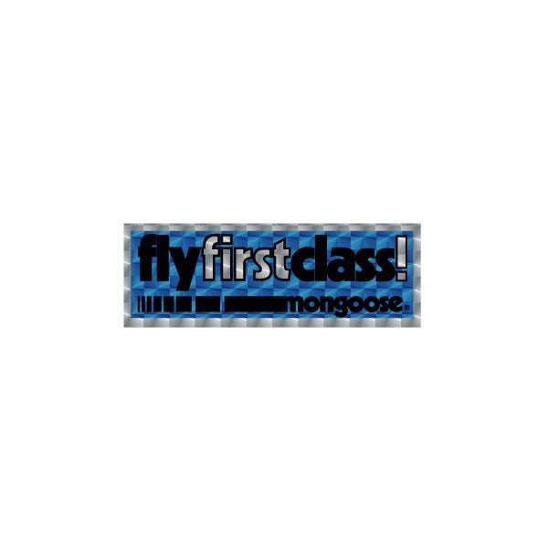 Mongoose - FLY FIRST CLASS BLUE PRISM decal - Old school bmx - Bmx Products AU