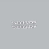 Mongoose - Mid school Crank WHITE decals - old school bmx - Bmx Products AU