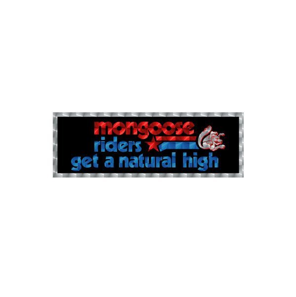 Mongoose - NATURAL HIGH PRISM decal - Old school bmx - Bmx Products AU