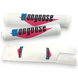 Mongoose Nylon pad set - WHITE 1987 - old school bmx - Bmx Products AU