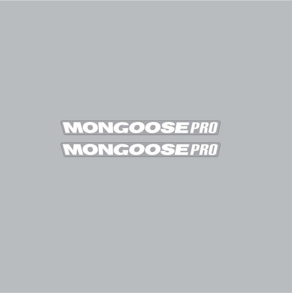 Mongoose PRO - Mid school Crank WHITE decals - old school bmx - Bmx Products AU