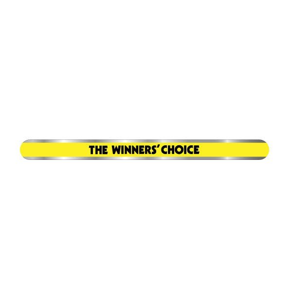 Mongoose - Winners choice YELLOW - seat clamp decal - old school bmx - Bmx Products AU