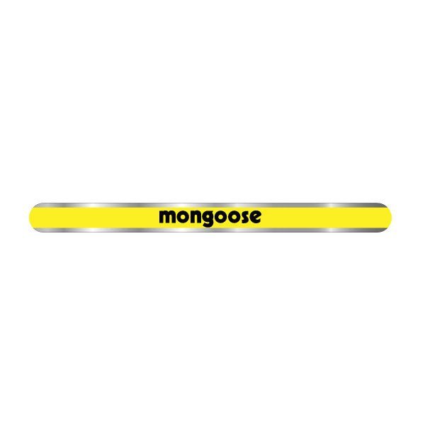 Mongoose - YELLOW - seat clamp decal - old school bmx - Bmx Products AU