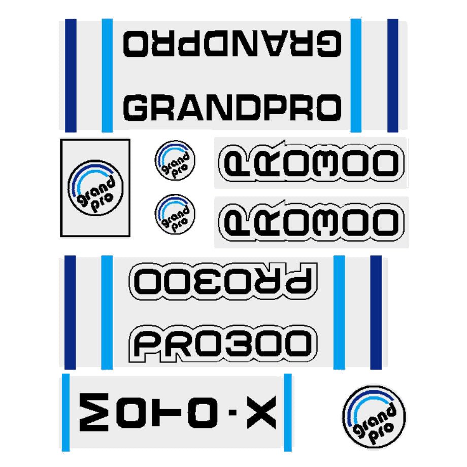 Motogard - Grand Pro motoX PRO300 decal set - Bmx Products AU