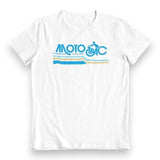 Mototrac - Blue and gold on White - Tshirt - old school bmx - Bmx Products AU