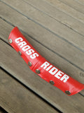NOS - Crossrider - Handle V BAR pad Red with white lettering - old school bmx - Bmx Products AU