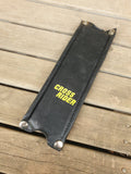 NOS - Crossrider - STEM pad Black with Yellow lettering - old school bmx - Bmx Products AU