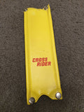 NOS - Crossrider - STEM pad Yellow with red lettering - old school bmx - Bmx Products AU