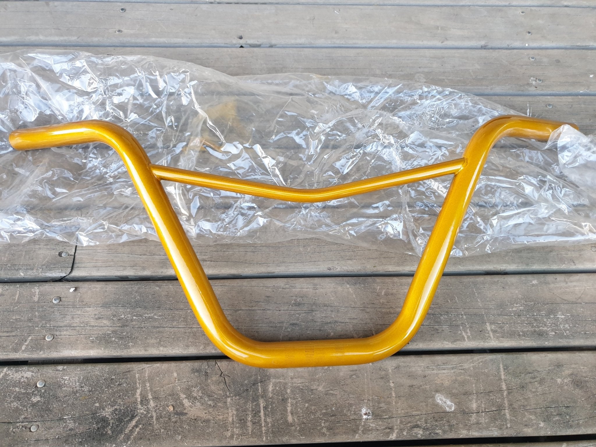 NOS - Gold ALPS steel V bars - old school bmx - Bmx Products AU