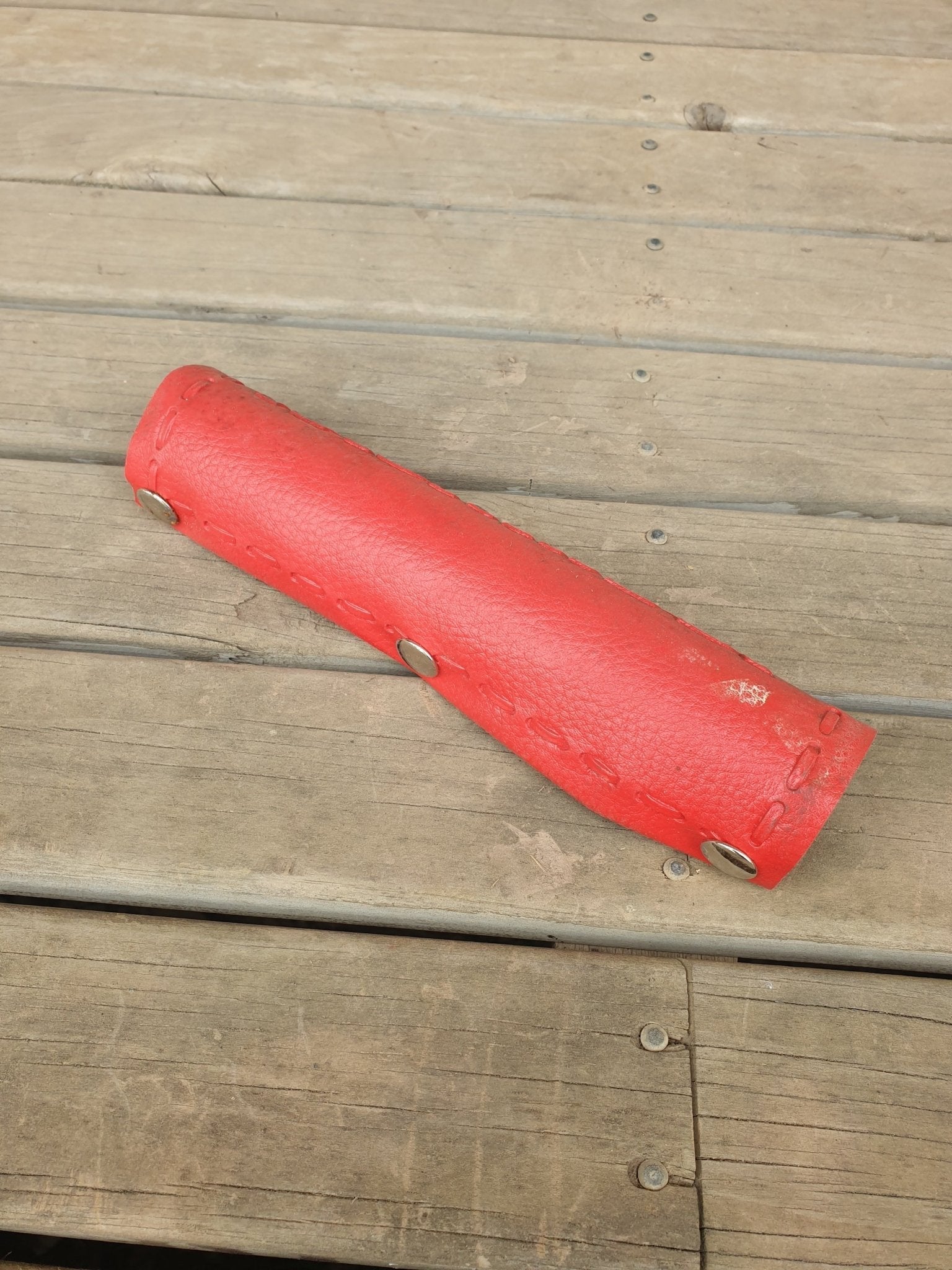 NOS - KASHIMAX - HANDLE BAR pad in RED - old school bmx - Bmx Products AU