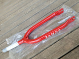NOS - Red 20" TANGE TX1200 Pinched end forks - old school bmx - Bmx Products AU