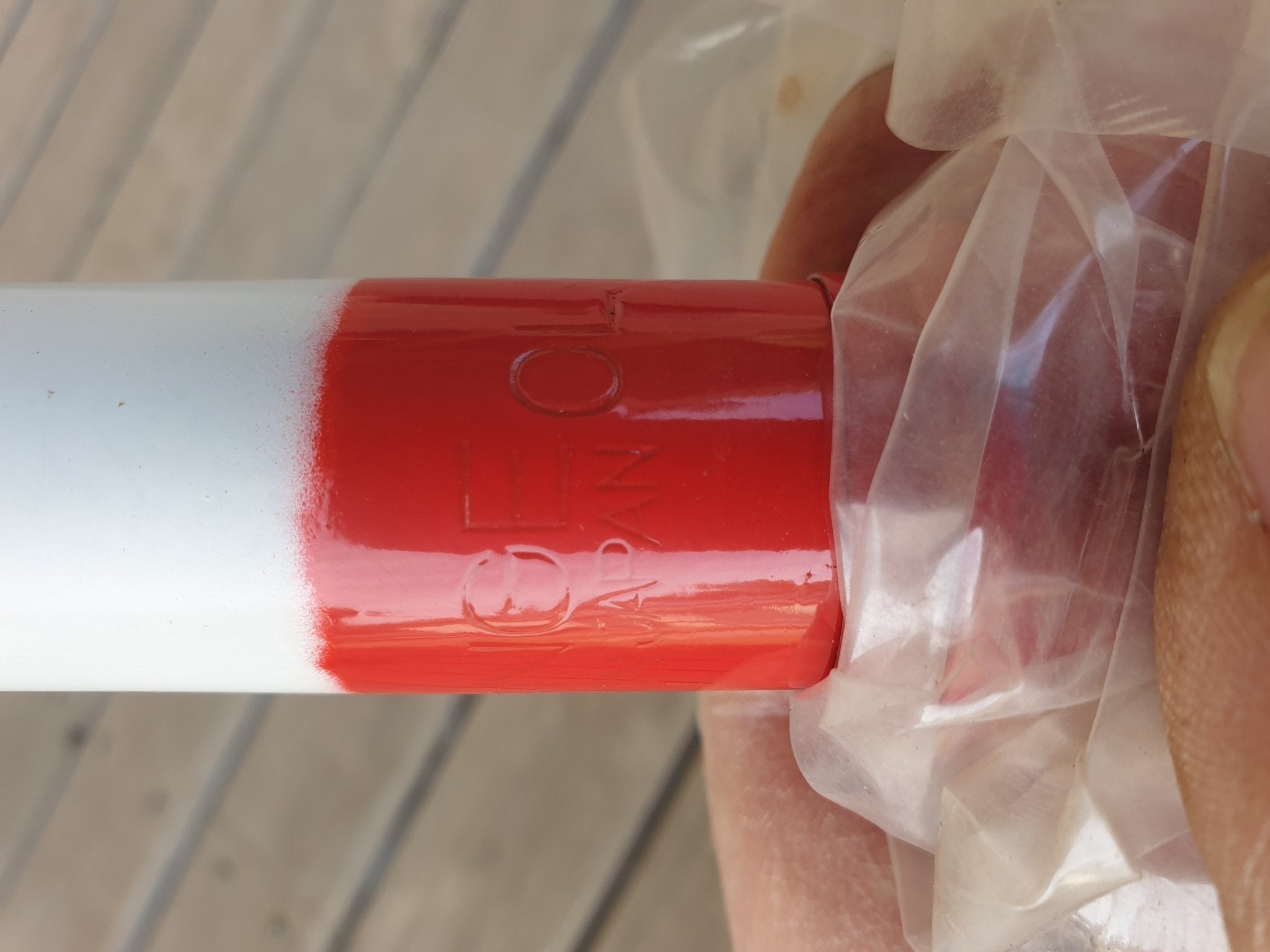 NOS - Red 20" TANGE TX1200 Pinched end forks - old school bmx - Bmx Products AU