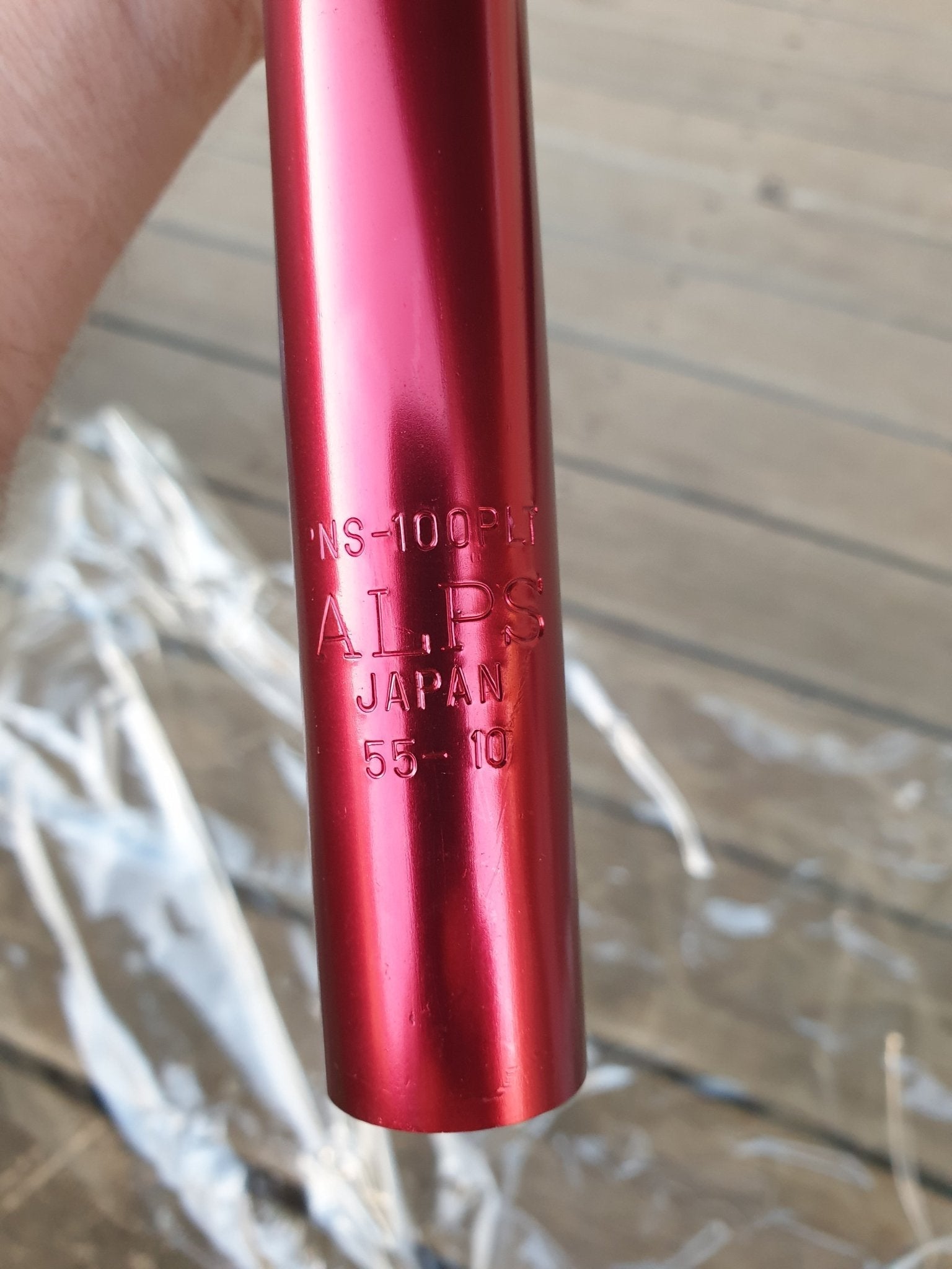 NOS - Red ALPS alloy bars - old school bmx - Bmx Products AU