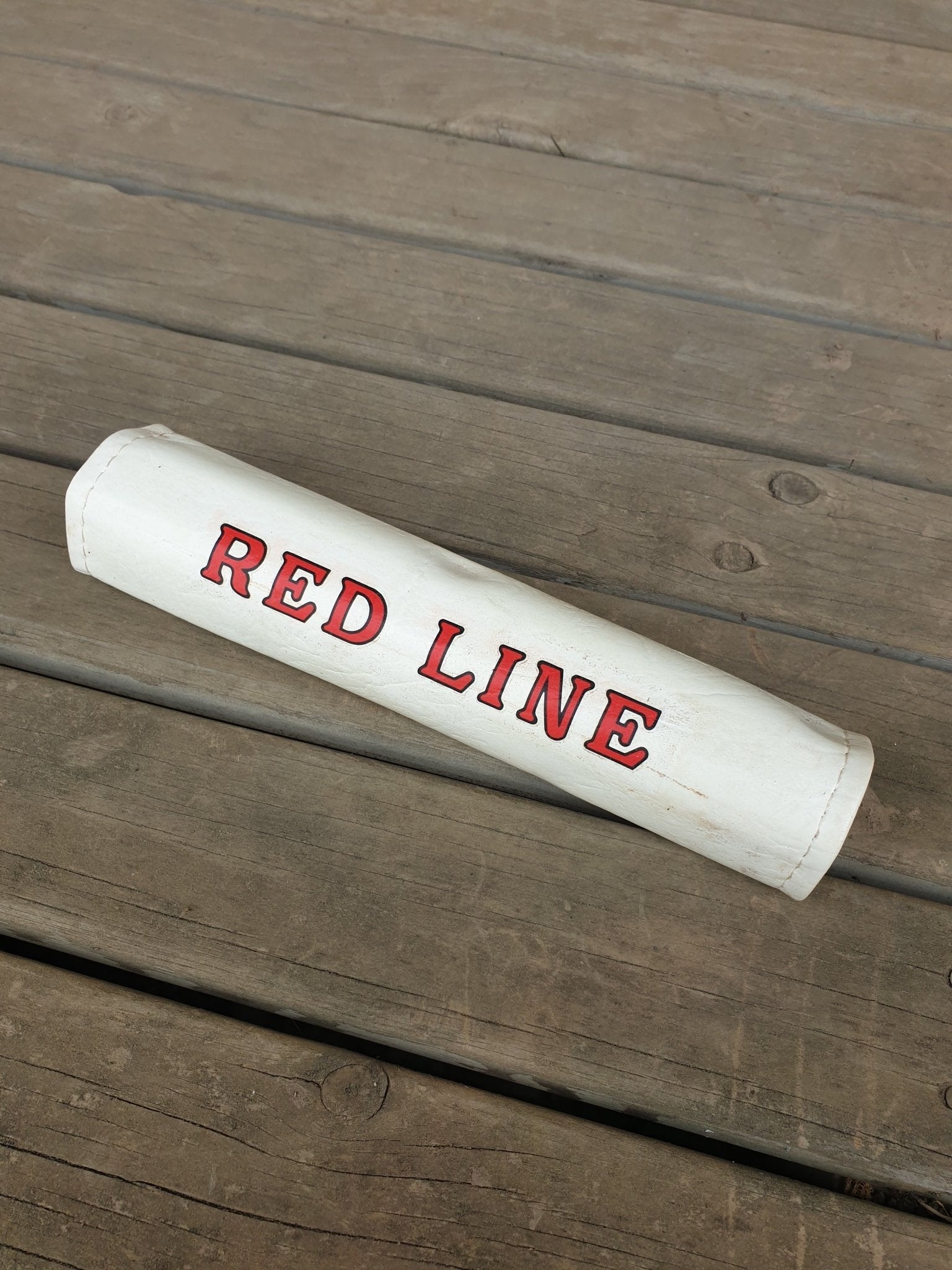 NOS - REDLINE - 70'S HANDLE BAR pad in WHITE - old school bmx - Bmx Products AU