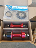 NOS - Shimano - DX hub set - RED - 36H - old school bmx - Bmx Products AU