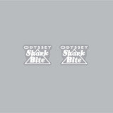 Odyssey - Shark Bite pedal decals - old school bmx - Bmx Products AU