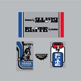 Panda - Elite BMX on clear Decal set - old school bmx - Bmx Products AU