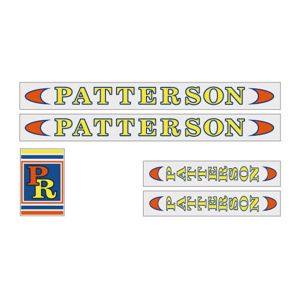 Patterson - Gen 1 decal set - Old school bmx - Bmx Products AU