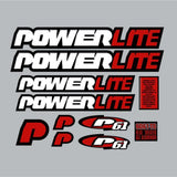 Powerlite - 1997 P61 White decal set - old school bmx - Bmx Products AU