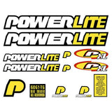 Powerlite - 1997 XL decal set for polished frame - old school bmx - Bmx Products AU
