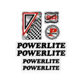 Powerlite - Early Black decal set - old school bmx - Bmx Products AU