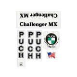 Puch - 79 Challenger MX - Black on clear decal set - old school bmx - Bmx Products AU