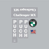 Puch - 80 Challenger MX - White on clear decal set - old school bmx - Bmx Products AU