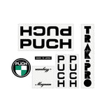 Puch - Magnum Track Pro - Black on clear decal set - old school bmx - Bmx Products AU