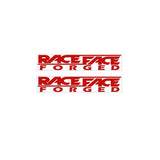 Race face - Forged crank decals in RED on clear - Old school bmx - Bmx Products AU