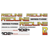 Redline - 102B - BLACK - Series 3 decal set - Old school bmx - Bmx Products AU