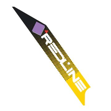 REDLINE - 1985 Forklifter plate side decal - Yellow - Old School BMX - Bmx Products AU