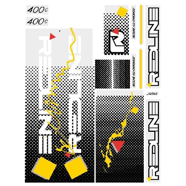 Redline - 1986 400C for aqua frame Decal set - Old school bmx - Bmx Products AU