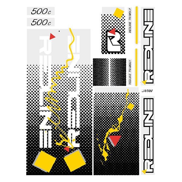 Redline - 1986 500C for teal frame Decal set - Old school bmx - Bmx Products AU