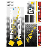 Redline - 1986 600CXL for red frame Decal set - Old school bmx - Bmx Products AU