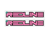 Redline - 1986 Fork decals - Pink - Old school bmx - Bmx Products AU