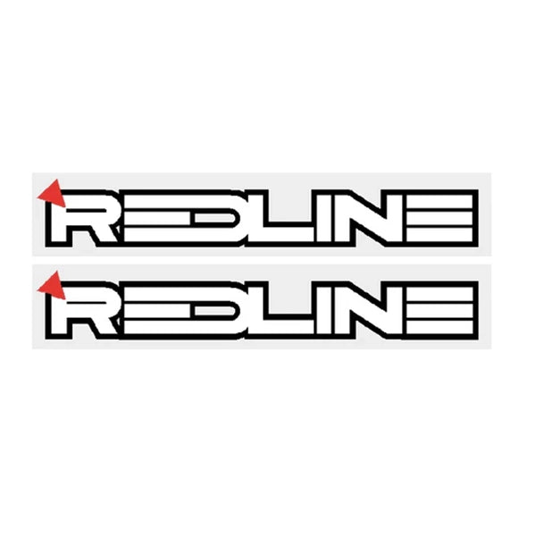 Redline - 1986 Fork decals - White Red - Old school bmx - Bmx Products AU