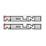 Redline - 1986 Fork decals - White Red - Old school bmx - Bmx Products AU