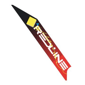 REDLINE - 1986 Forklifter plate side decal - Yellow Red - Old School BMX - Bmx Products AU