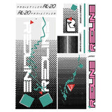 Redline - 1986 RL20 for radberry pink frame Decal set - Old school bmx - Bmx Products AU