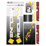 Redline - 1986 RL20II for red frame Decal set - Old school bmx - Bmx Products AU