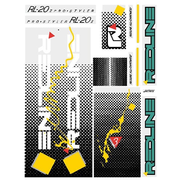 Redline - 1986 RL20II for teal frame Decal set - Old school bmx - Bmx Products AU
